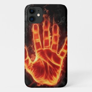 Funda Para iPhone 11 No toques mi teléfono, mano quemada