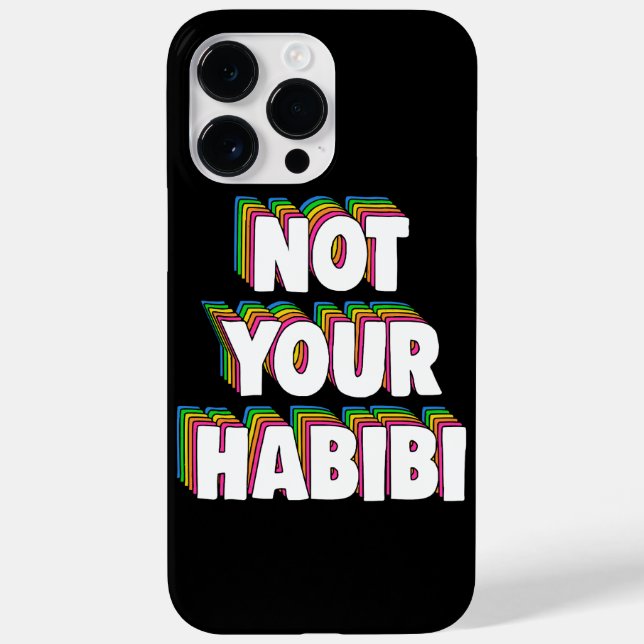 Funda De Case-Mate Para iPhone No tu Habibi (Reverso)