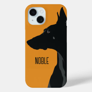 Funda Para iPhone 15 Noble Black Doberman