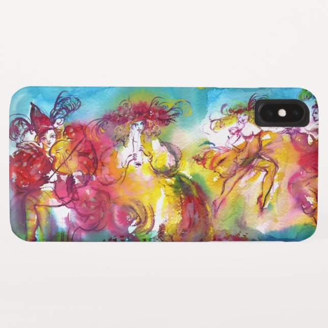Funda De Case-Mate Para iPhone NOCHE DE CARNAVAL / Mascarada veneciana, música de (Reverso (horizontal))
