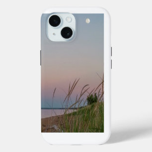 Funda Para iPhone 15 Noche de dunas de playa Sky Full Moon