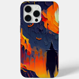 Funda Para iPhone 15 Pro Max Noche de Halloween Resumen Moderno