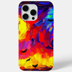Funda Para iPhone 15 Pro Max Noche de Halloween Resumen Moderno