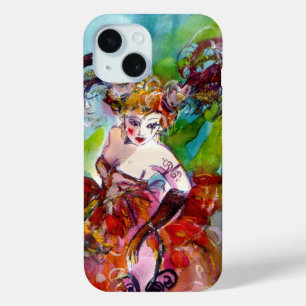 Funda Para iPhone 15 Noche de Mascaradas Venecianas COLUMBINE, Dama en