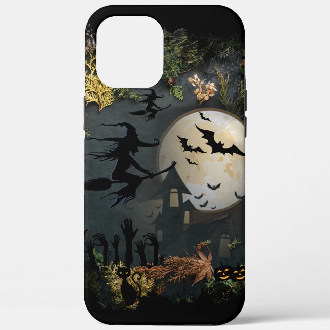 Funda De Case-Mate Para iPhone Noche del Fiesta de las brujas (Reverso )