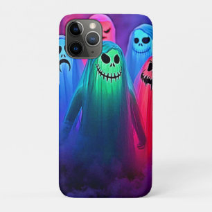 Funda Para iPhone 11 Pro Noche espeluznante de diseño de fantasmas colorido