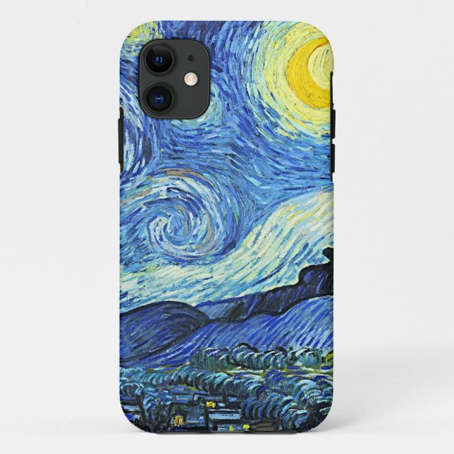 Funda De Case-Mate Para iPhone Noche estrellada de Vincent van Gogh (Reverso)