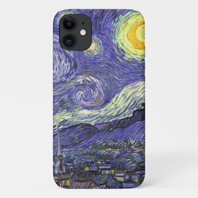 Funda De Case-Mate Para iPhone Noche estrellada de Vincent van Gogh (Reverso)