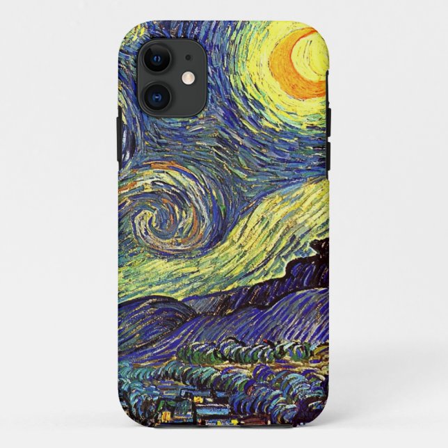 Funda De Case-Mate Para iPhone Noche estrellada de Vincent van Gogh (Reverso)