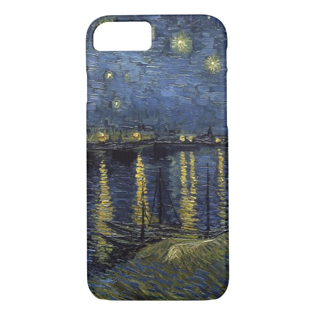 Funda De Case-Mate Para iPhone Noche estrellada de Vincent van Gogh sobre el (Reverso)