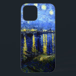 Funda Para iPhone 12 Pro Noche estrellada sobre el Ródano por van Gogh<br><div class="desc">Noche estrellada sobre el Ródano,  famosa pintura de Vincent van Gogh</div>