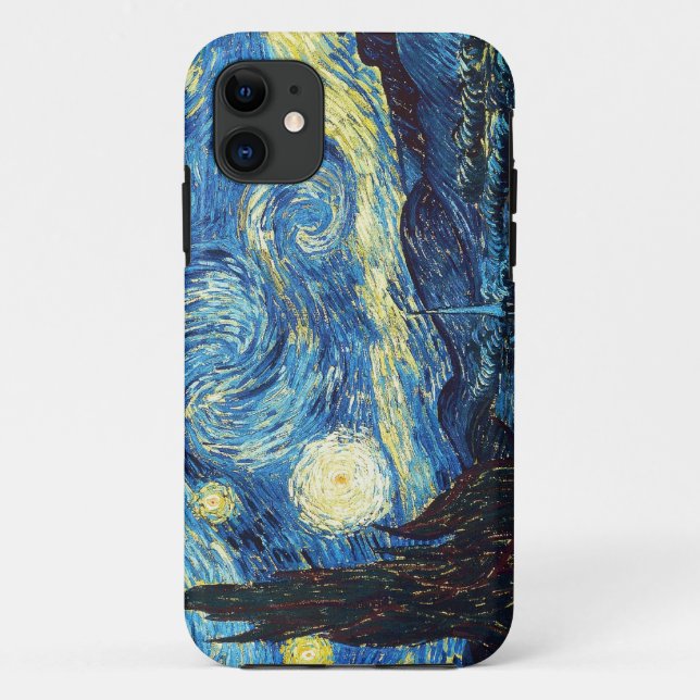 Funda De Case-Mate Para iPhone Noche estrellada - Van Gogh (Reverso)