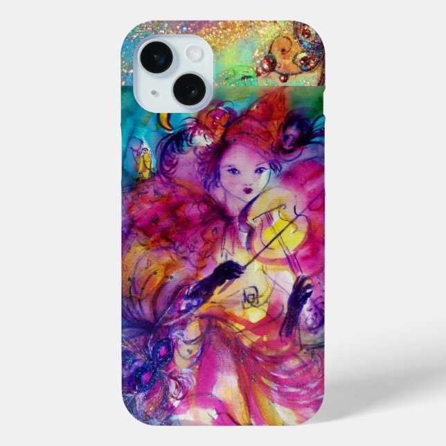 Funda De Case-Mate Para iPhone NOCHE MASQUERADE / Carnaval veneciano (Reverso )
