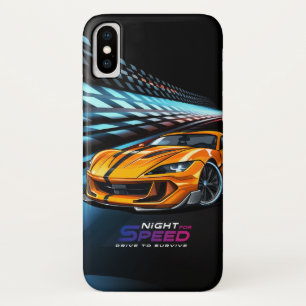 Funda Para iPhone X Noche para la Velocidad  