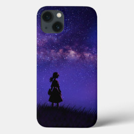 Funda Para iPhone 13 Noche solitaria y estrellada