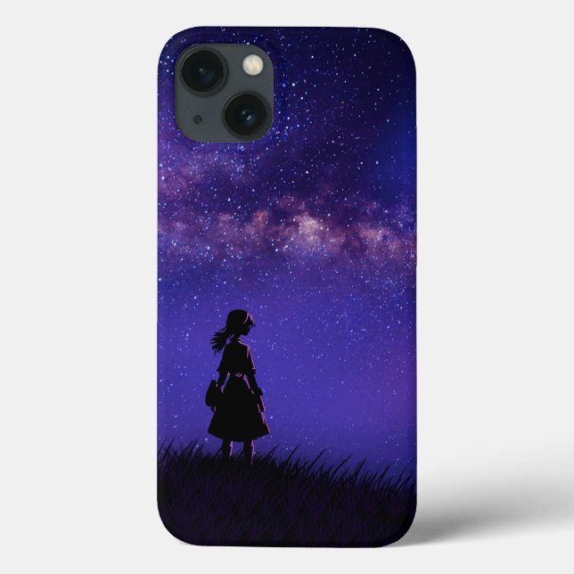 Funda De Case-Mate Para iPhone Noche solitaria y estrellada (Reverso)