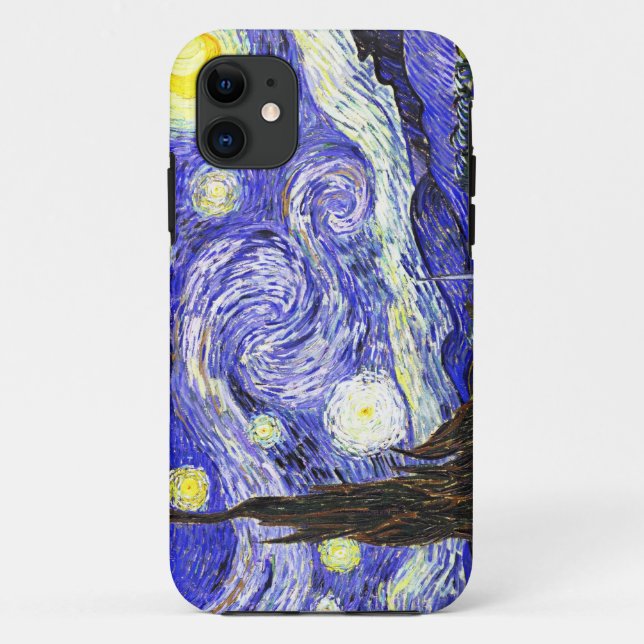 Funda De Case-Mate Para iPhone Noche Van Gogh Starry (Reverso)