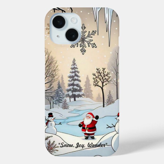 Funda De Case-Mate Para iPhone "Noches mágicas de nieve" (Reverso )