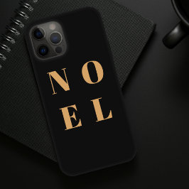 Funda Para iPhone 14 De Case-Mate Noel Black and Gold | Trendy Stylish Christmas