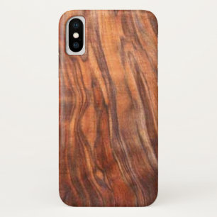 Funda Para iPhone X Nogal (grano de madera)