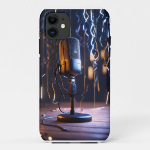 Funda Para iPhone 11 "Noir Nights: The DJ Scene"