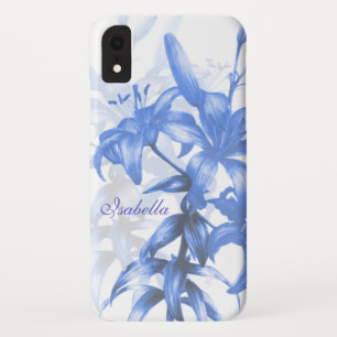 Funda Para iPhone XR Nombrar la flor azul de la liga oriental