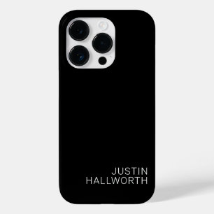 Funda Para iPhone 14 Pro De Case-Mate Nombre blanco moderno sobre negro