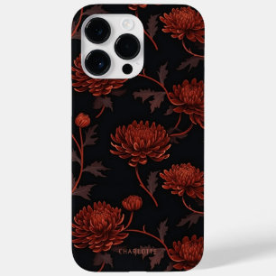 Funda Para iPhone 14 Pro Max De Case-Mate Nombre botánico floral de crisantemo de Borgoña
