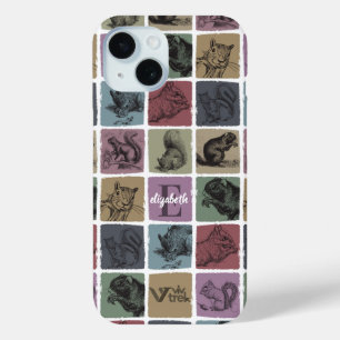 Funda Para iPhone 15 Nombre de ardilla personalizado regalo retro inici