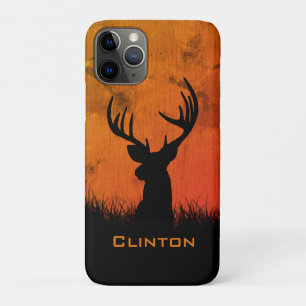 Funda Para iPhone 11 Pro Nombre de caza de ciervos de grandes cuernos