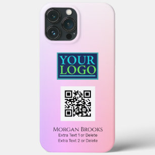 Funda Para iPhone 13 Pro Max Nombre de código QR de logotipo/arte/foto, color p