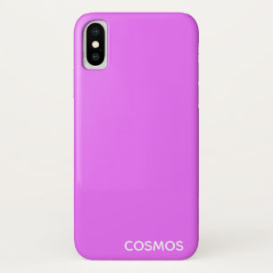 Funda Para iPhone X Nombre de color púrpura Cosmos