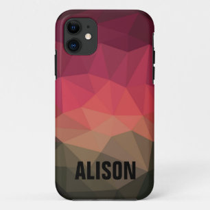 Funda Para iPhone 11 Nombre de costumbre oscuro y moderno para jóvenes