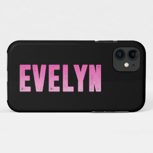 Funda Para iPhone 11 Nombre de Evelyn