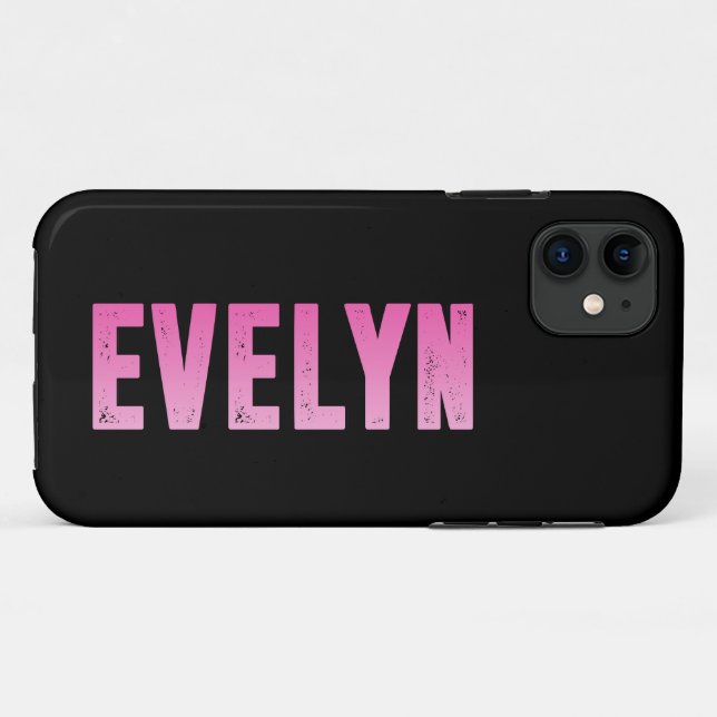 Funda De Case-Mate Para iPhone Nombre de Evelyn (Reverso (horizontal))