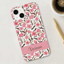 Nombre de flor silvestre acuarela rosa marrón dora