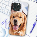Funda Para iPhone 13 Pro Nombre de foto simple y personalizado<br><div class="desc">Ahora puedes llevar a tu mejor amigo contigo dondequiera que vayas con este estuche para iPhone de fotos personalizados. Esta foto con un diseño de nombre personalizado es moderna, elegante, fresca y mona. Personalizar con tu foto favorita y tu nombre para personalizar . Perfecto para fotos de perros mascotas, fotos...</div>