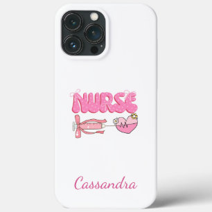 Funda Para iPhone 13 Pro Max Nombre de Futuro Enfermero Escuela de Estudiantes