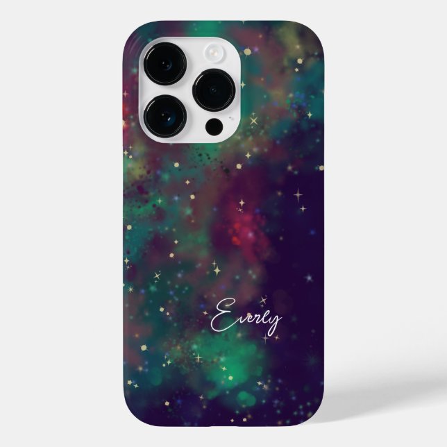 Funda De Case-Mate Para iPhone nombre de galaxias de starpolvo (Reverso )