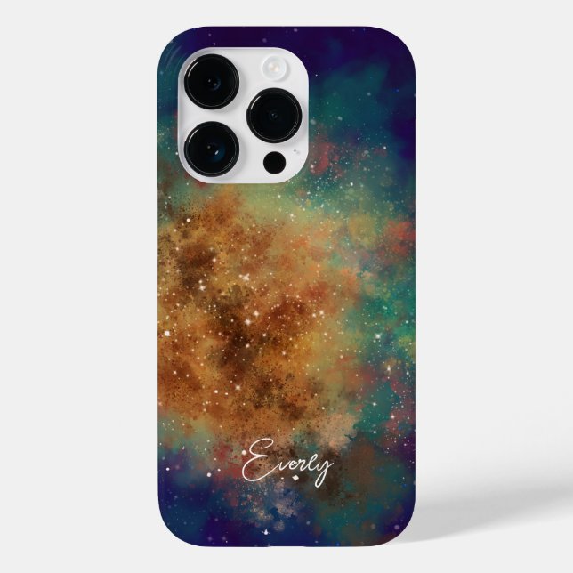 Funda De Case-Mate Para iPhone nombre de galaxias del espacio exterior (Reverso )