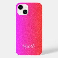 Nombre de guión blanco rosa magenta personalizado