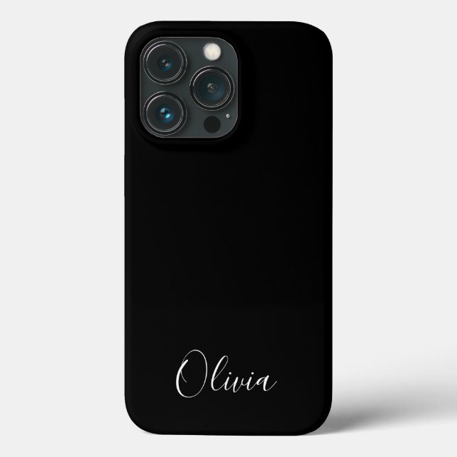 Funda De Case-Mate Para iPhone Nombre de guión elegante personalizado monograma n (Reverso )