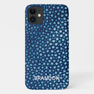 Funda Para iPhone 11 Nombre de impresión de la piel azul turbia persona
