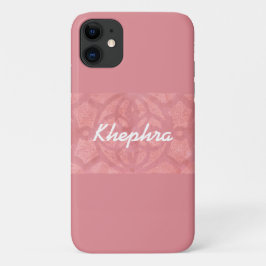 Funda Para iPhone 11 Nombre De La Batita Rosa Ruddy Y De La Acuarela Az