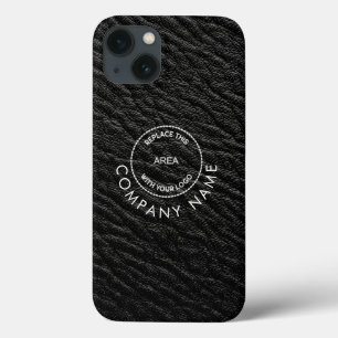 Funda Para iPhone 13 Nombre de la compañía simple Logotipo Efecto negro