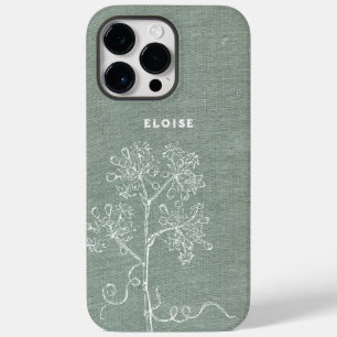 Funda Para iPhone 14 Pro Max De Case-Mate Nombre de la cubierta de libro vintage floral pers