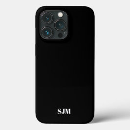 Funda Para iPhone 13 Pro Nombre de las iniciales del monograma del Personal