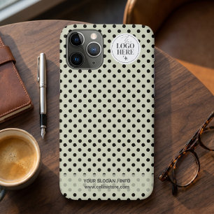 Funda Para iPhone 11 Pro Nombre de logotipo empresarial verde sabio minimal