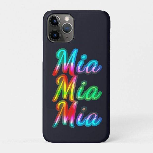 Funda De Case-Mate Para iPhone Nombre de Mia (Reverso)