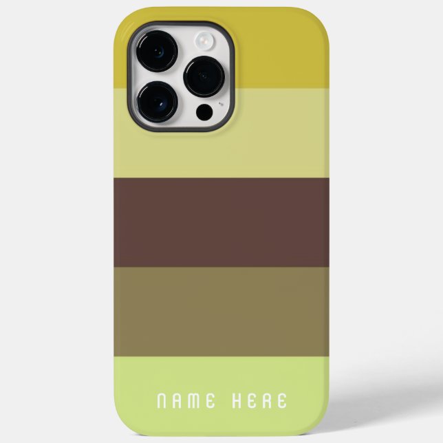 Funda De Case-Mate Para iPhone Nombre de monograma de personalizable con diseño d (Reverso )